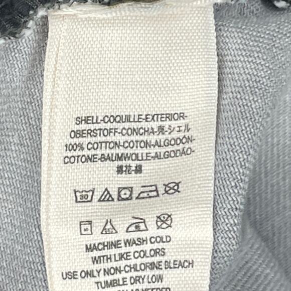 Free People Distressed Shorts Frayed Hem Gray Denim Black Trim Size 29 - Picture 9 of 10